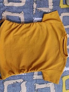 Cute Yellow Casual Tee