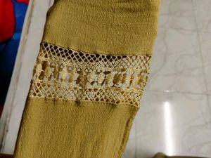 Golden And Black Pants