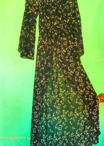 Black Floral One Piece