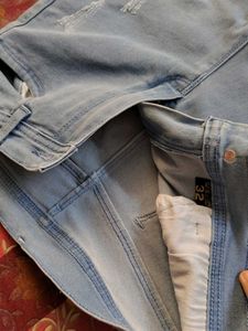 Light Blue Distressed Jeans