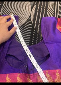 Beautiful Purple Megenta Silk Saree