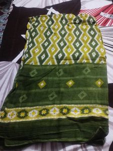 Casual Green Kurti With Same Dupatta Free
