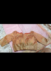 Elegant Pink Saree with Blouse