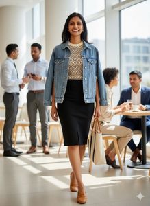 ✨ Boss Babe Black Skirt:Classic Work-to-Cocktail ✨