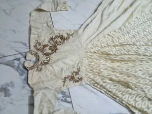 Anarkali White Gown