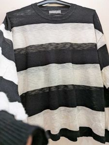 Light Striped Long Sleeve sweater