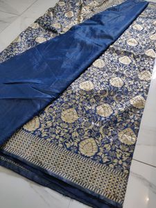 So Elegant Navy Blue Saree