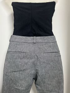 Gray Cropped Trousers