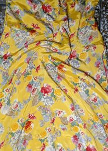 Yellow Silk Suit Set