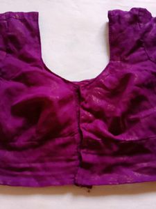 Beautiful Megenta Colour Xxl Sequense Blouse At Back Tikli Work