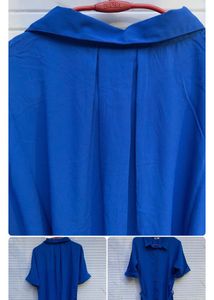 Combo ( Only Blue Dress&amp; Twisted Neckline Top)