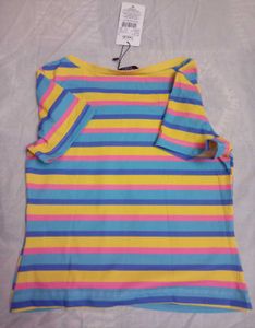SHEIN BRAND Striped Ribbed Tshirt