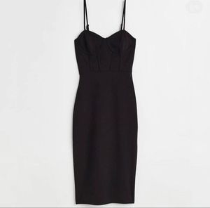 H&M ✨ Corsetii Black Bodycon Dress ✨