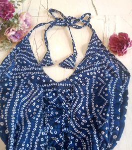 🆕 Viral Halter Neck Corset Short Kurta ✨🎀