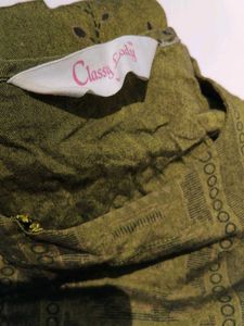 Green Embroidered Kurta