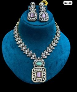Elegant Necklace Set PREMIUM AD STONE @SALE