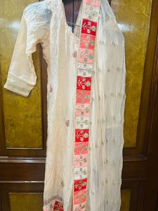 Heavy Border Dupatta Suit Salwar Set