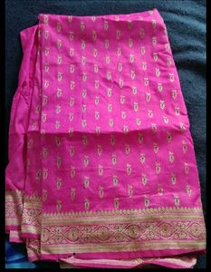 Rani Pink Zari SAREE