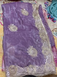 Elegant Purple Saree