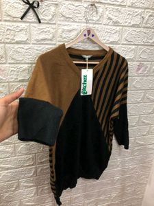 Stylish Color Block Knit Top