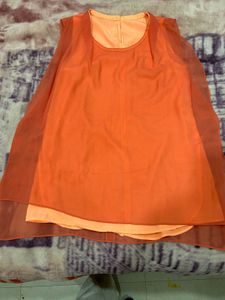 Orange Kaftan Style Top