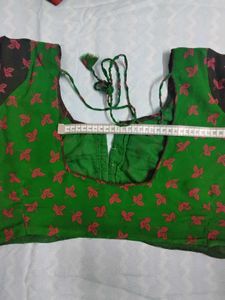 Floral Print Green Saree