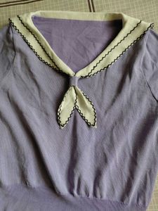 Sailor Collar Knit Top