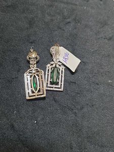 Zircon Green Earrings