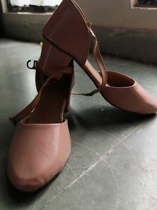 Chic Pink Patent Ankle Strap Ballet Flats