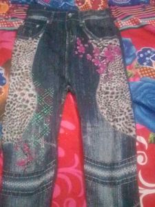 Embellished Denim Jeans