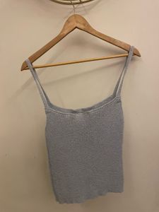 Baby Blue Knit Tank Top