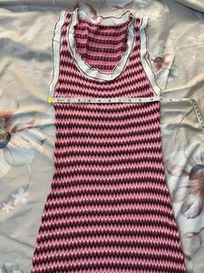 Striped Knit Bodycon Mini Dress