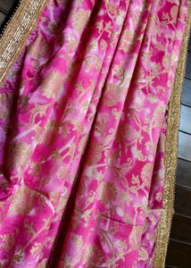 Women Beige Pink Cotton Silk Embroidered Suit Set