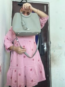 Elegant Grey Handbag