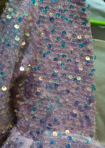 Pink Sequin Knee Length Dress