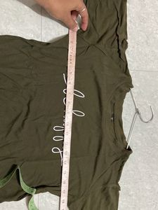 Olive Green T-shirt For Women