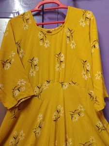 Rayon Floral Long Frock