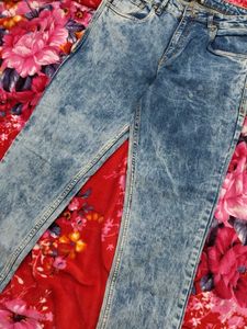 Acid Wash Denim Jeans