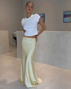 ZARA Satin Midi Skirt