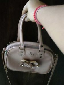 Dera Handbag with Floral Accent