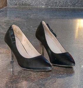 Cute Black Kittem Heels