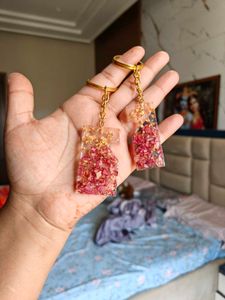 Resin Couple Keychain