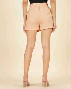 Peach Casual Women's Shorts
