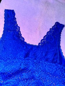 Royal Blue Lace Bralette