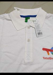 Benetton White Polo Shirt