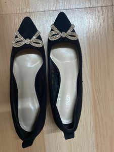 Black Bow Heels