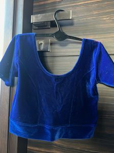 Blue Velvet Blouse