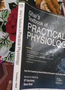 CL Ghai Practical Physiology Textbook 10th Edition