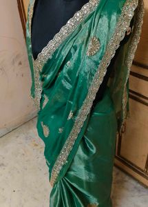 organza mirror 🪞 work beautiful 😍 saree