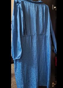 Blue Animal Print Dress